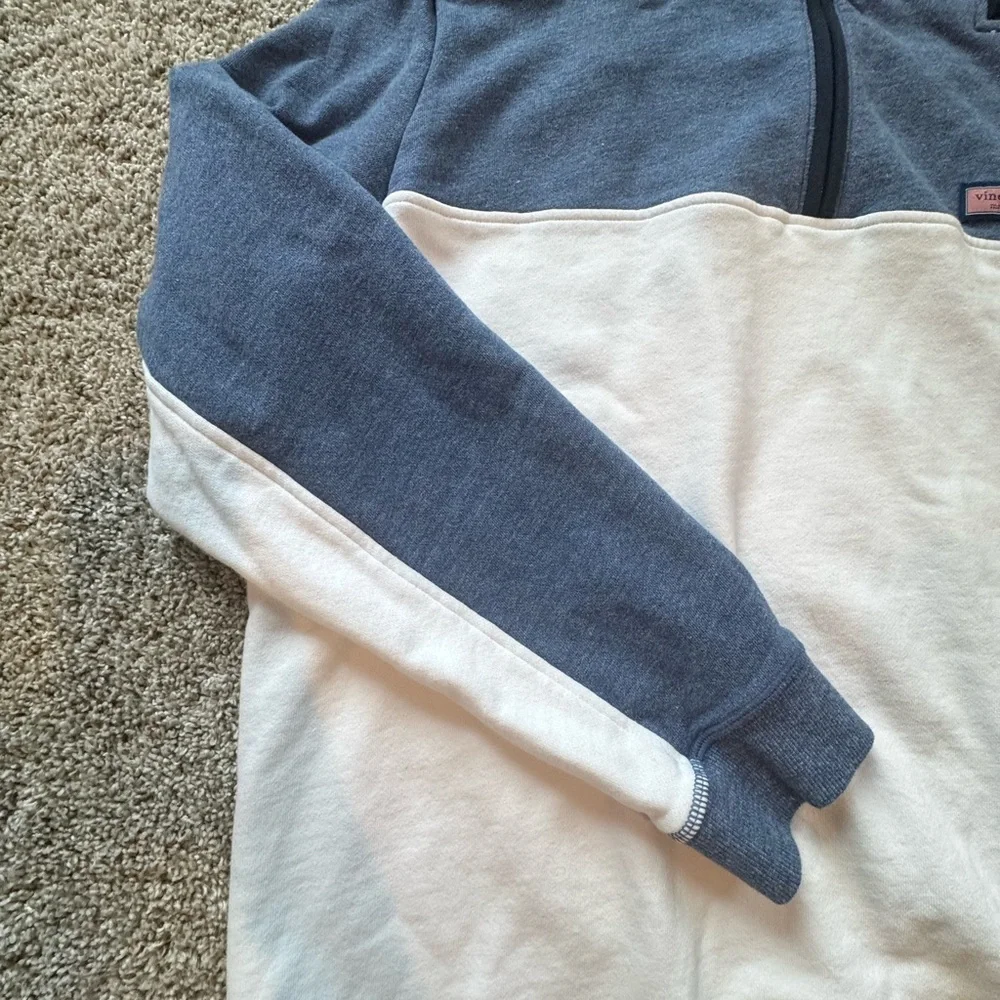 Men's Vineyard Vines Quarter Zip Pullover Colorblock Zip-Up Sweater Size XL